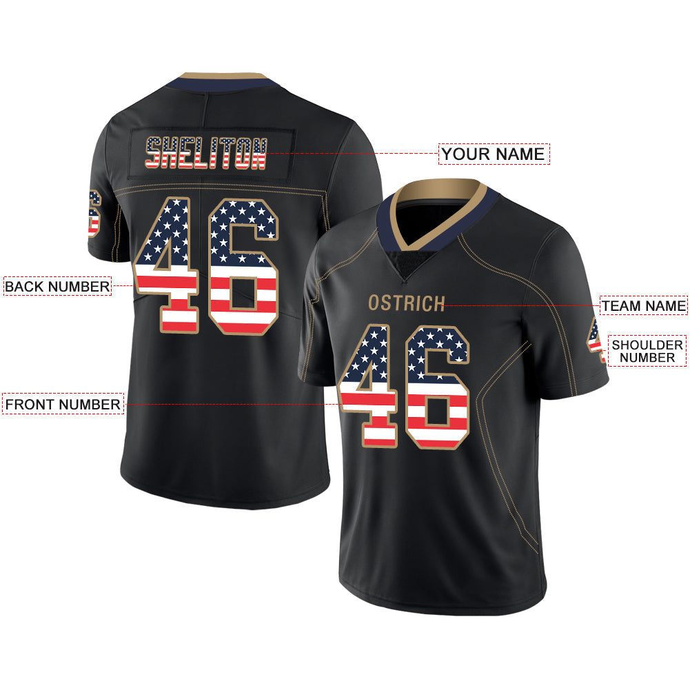 Custom LA.Chargers Stitched American Football Jerseys Personalize Birthday Gifts Black Jersey