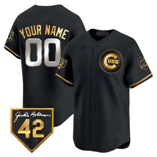 Custom Chicago Cubs 2024 Jackie Robinson Patch Vapor Premier Limited V2¨C All Stitched Baseball Jersey