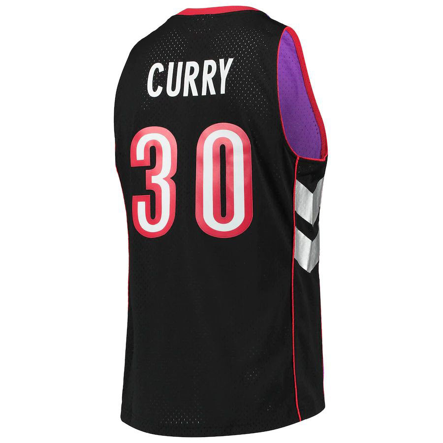 T.Raptors #30 Dell Curry Mitchell & Ness Hardwood Classics Swingman Jersey Purple Stitched American Basketball Jersey