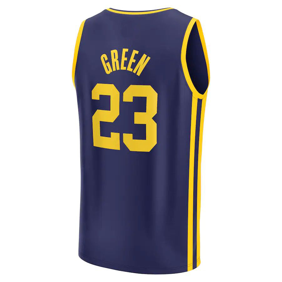 G.State Warriors #23 Draymond Green Fanatics Branded 2022-23 Fast Break Replica Player Jersey Statement Edition Navy Stitched American Basketball Jersey