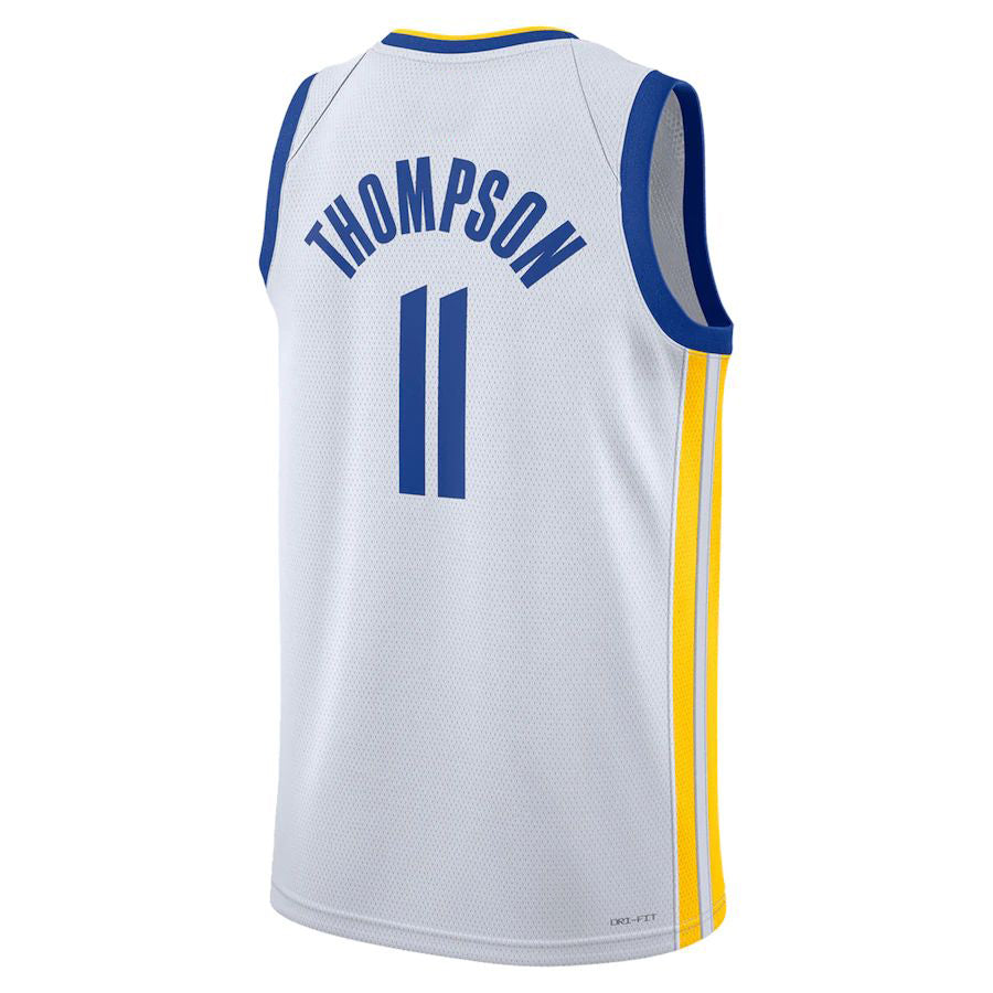 G.State Warriors #11 Klay Thompson Unisex 2022-23 Swingman Jersey Association Edition White Stitched American Basketball Jersey