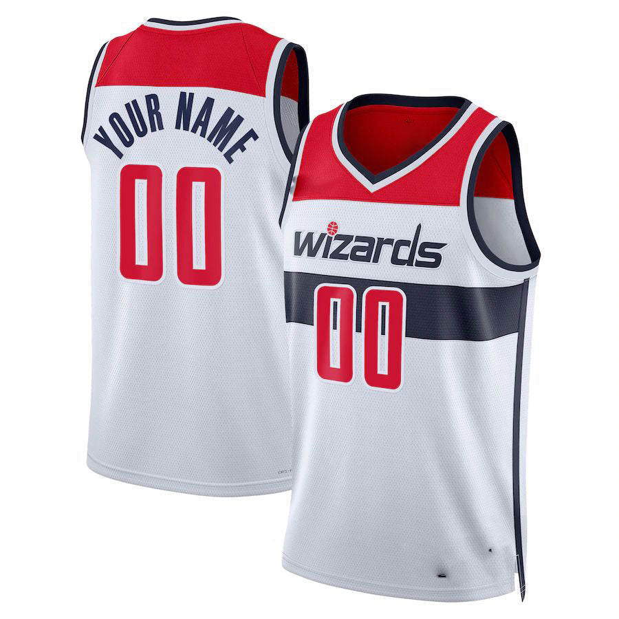 Custom W.Wizards Unisex Swingman Jersey Classic Edition White Stitched Basketball Jersey