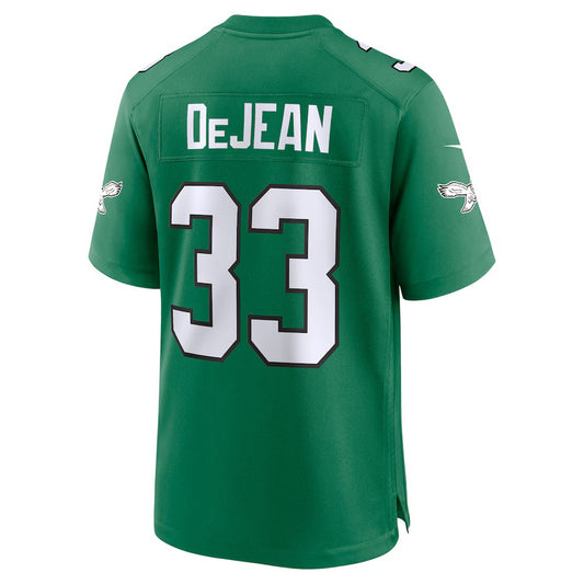 P.Eagles #33 Cooper DeJean Kelly Green Vapor F.U.S.E. Limited Jersey Stitched American Football Jerseys